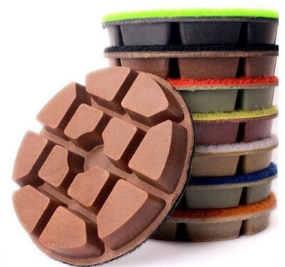 4'' Diamond Floor Polishing Pad 33 Pack Concrete Terrazzo Granite Marble Stone