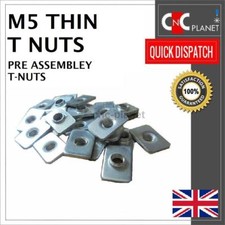 M5 Thin Sliding Tee T Nut 2020 T-Slot V-Slot Aluminium Extrusion profile CNC 3D 