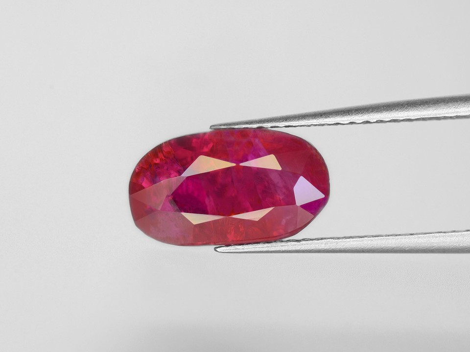 GRS Certified BURMA Ruby 2.95 Cts Natural Untreated Rich Pinkish Red ...
