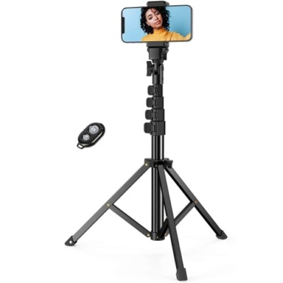 Tripod Selfie Stick Wireless Monopod Remote Shutter Built-in for Cell Phones