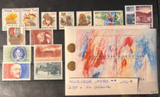 TIMBRES NORVEGE 1989 2BF + 14 VALEURS NEUFS ** MNH