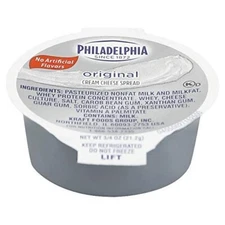Kraft Philadelphia Original Cream Cheese Spread - Cup, 3/4 Ounce -- 100 per case