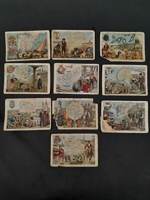 CR-540. Lot 10 Cromos. Geography Of Espana. Chocolate Pi. Barcelona