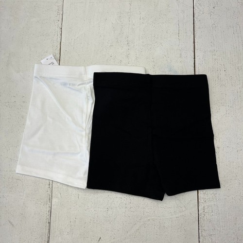 Old Navy Black & White 2 Pack Jersey Biker Shorts Girls Size X-Small (5) NEW - Picture 4 of 7