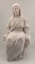 GREEK SCULPTURE DEMETER OF KNIDOS 7.9 INCH/200 MM, MUSEUM REPRODUCTION