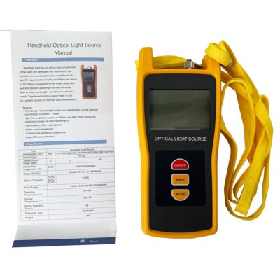 Optical Light Source Fiber Optic Power Meter With Wavelengths Range 1310/1550NM