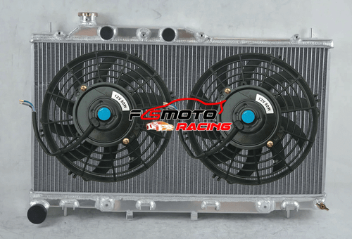 Aluminum Radiator&Fans for 03-09 Subaru Outback/Liberty BL / BP EZ30 6cyl petrol - Picture 1 of 7