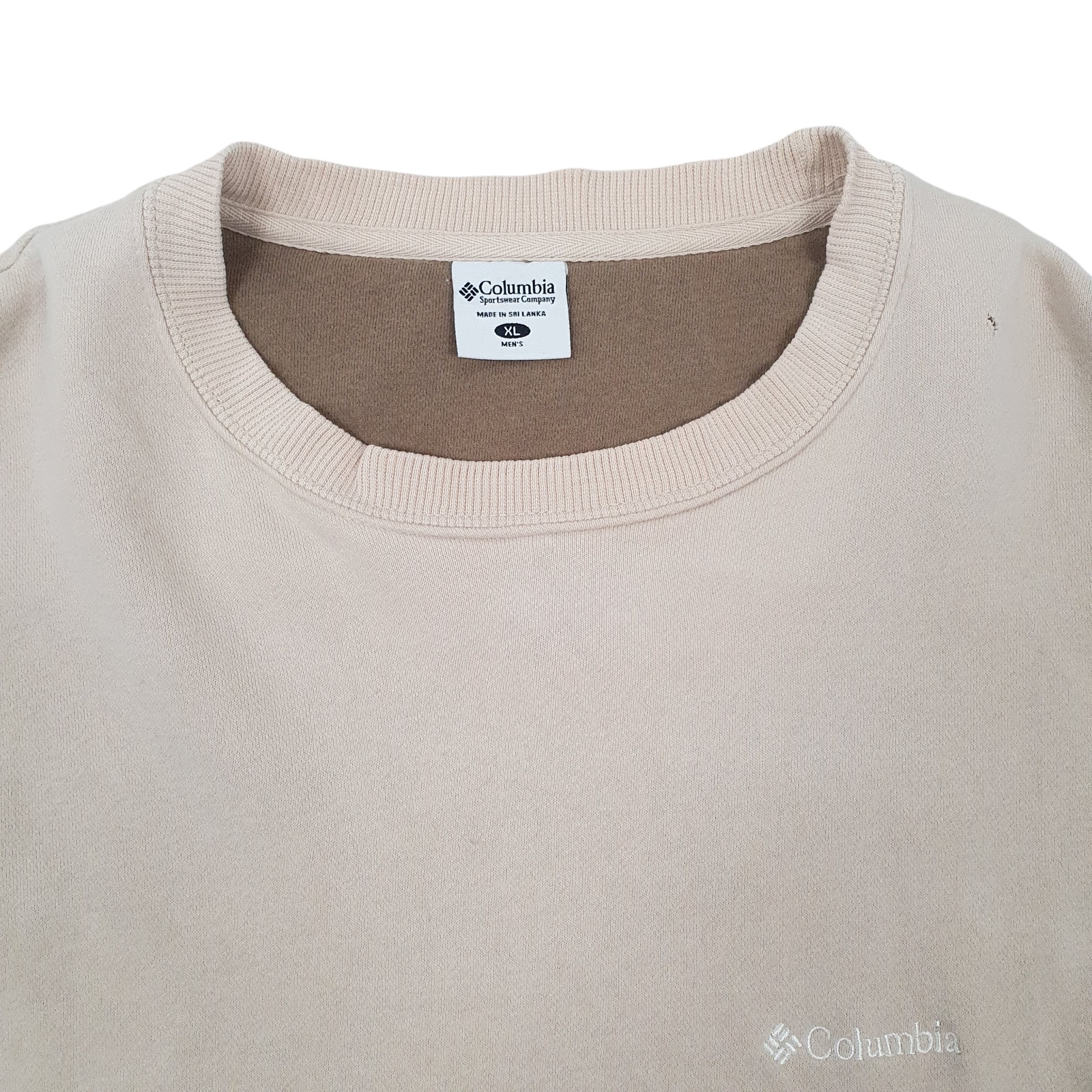 COLUMBIA Crewneck Cotton Blend Jumper Sweatshirt Mens L image 2