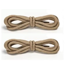 Khaki Heavy Duty Thick Replacement Round Rope Boot Sneakers Shoe Laces Hiking