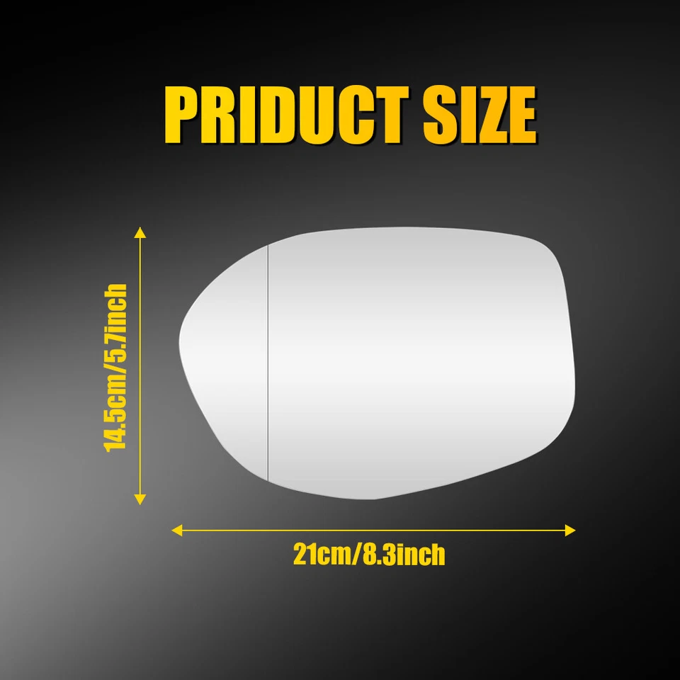 Espejo de puerta de vidrio térmico lado del conductor izquierdo para Honda Odyssey 2014 2015 2016 2017 Foto 4 de 4