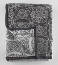 Throw 100% Cotton Abstract Geometric Natural Beige Neutral Fringe Sofa Blanket