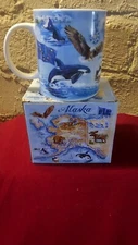 Alaska Wildlife Map Mug Artic Circle Enterprises With Box