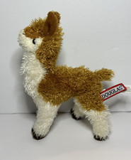 Douglas 2017 White Tan Llama Alpaca Plush Stuffed Animal 8 inch