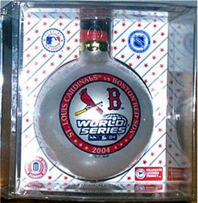 BOSTON RED SOX vs St Louis Cardinal 2004 World Series Christmas Ornament VHTF 