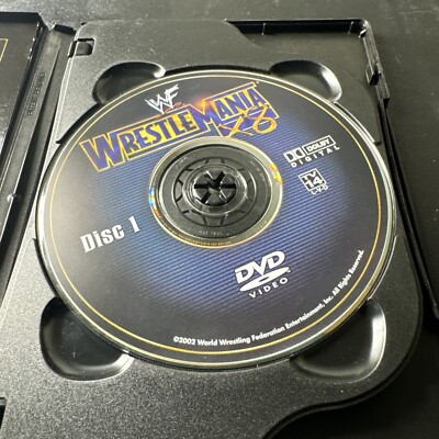 WWF WrestleMania X8 18 (DVD, 2002, 2-Disc Set) w Mini Poster Hulk