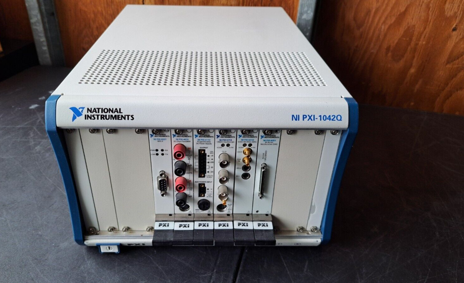 National Inst. 8-Slot Chassis NI PXI-1042Q w/8331, 4070, 4110, 5114, 5412, &6251