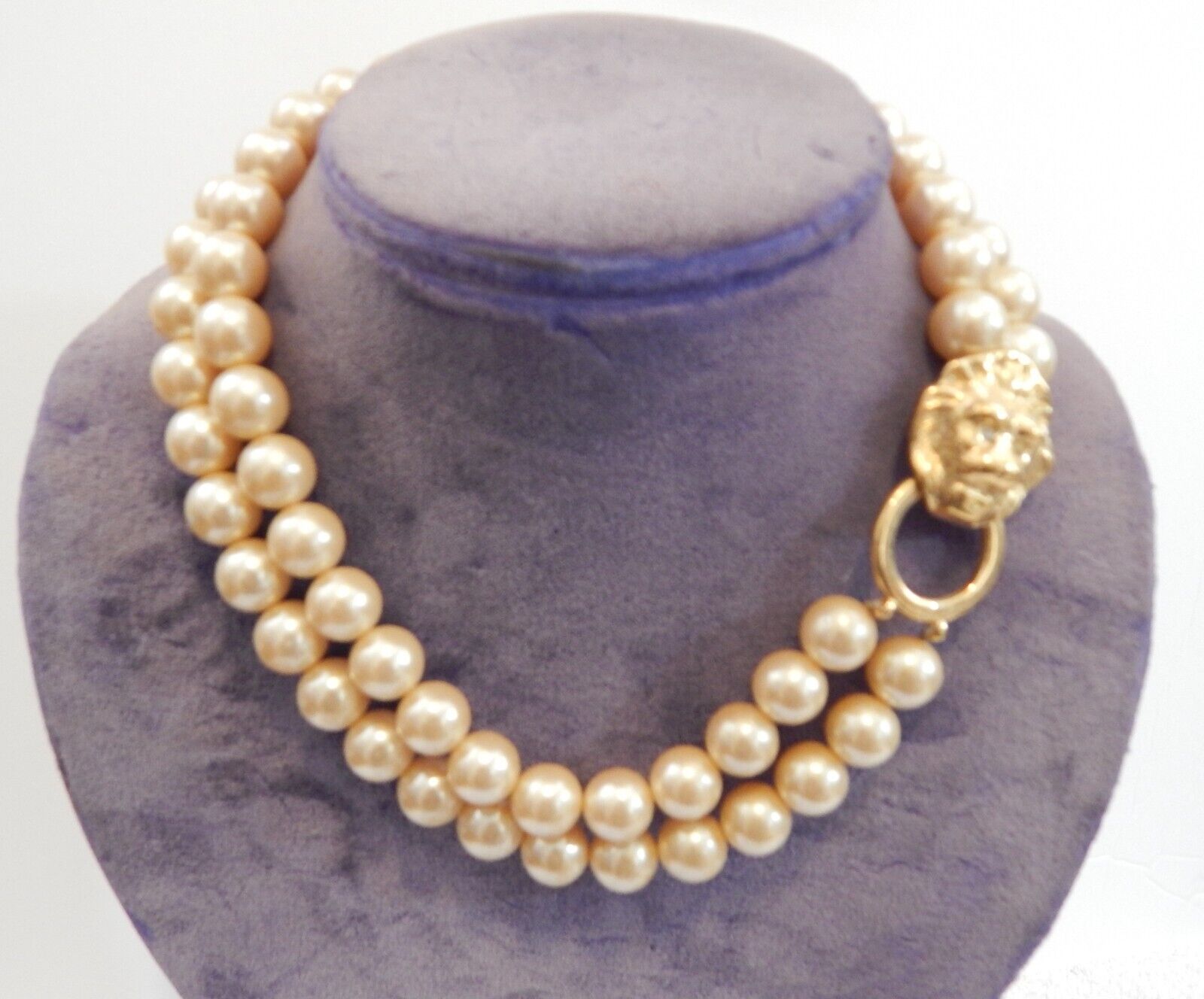Vintage Kenneth J Lane for Avon Faux Pearl Double… - image 1
