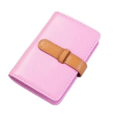 NNEDSZ Portable Pu Leather Card Holder - Business & Credit Cards - Pink