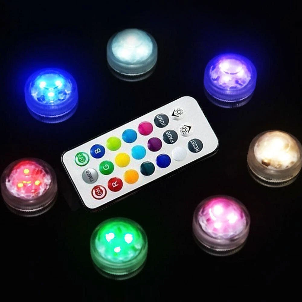 Small battery powered led lights with remote deals
