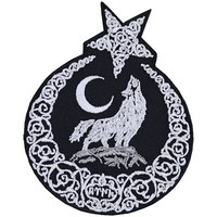 TüRkei AufnäHer Wolf AufbüGler TüRkisches Wappen Patch Vollmond Applikation