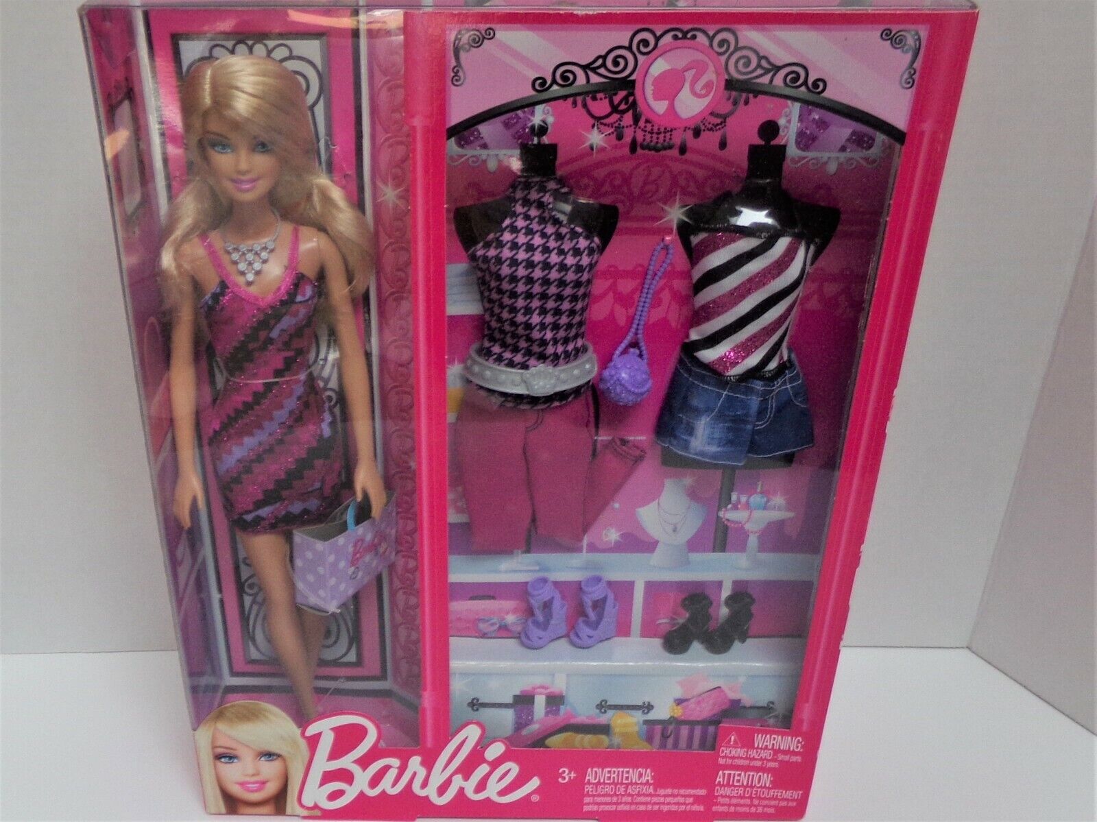 BARBIE DOLL FASHION BLOND HAIR TERESA 【オンライン限定商品】 配送員設置送料無料 COOL OUTFIITS 3 GIFT SET