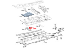 NEU MERCEDES-BENZ GLB X247 UNTERBODENSTREBEN LINKS A1776161900 ORIGINAL