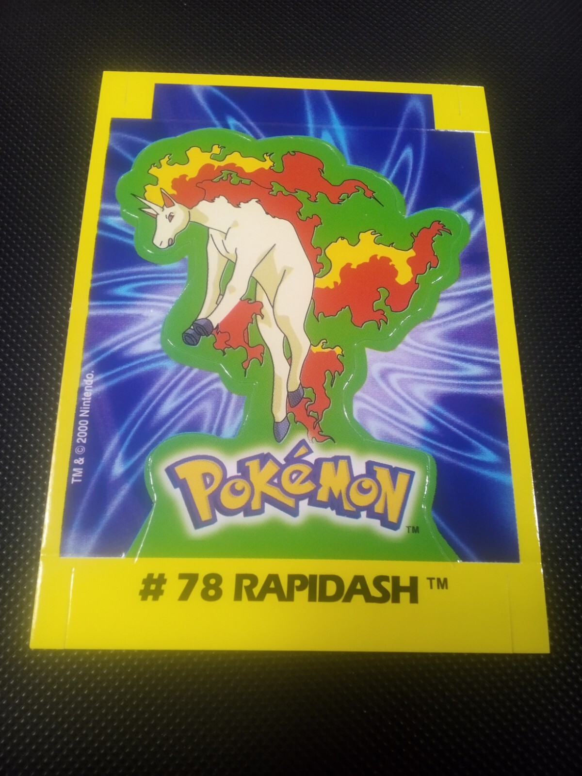 2000 Pokemon Navarrete Kanto Peru Buildable Card Rapidash #78 Vintage US Seller 