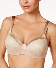 Playtex US4823 Secrets Underwire Smoothing Balconette T-Shirt Bra - Beige - 42DD