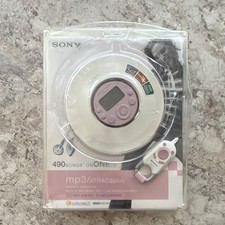 Sony Walkman D-NE320PINK CD Player MP3 ATRAC3plus Pink White Headphone Jack