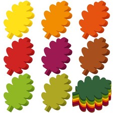 720 PCS 3.9 Inch Fall Autumn Color Maple Leaf Paper Cutouts Bulletin Board