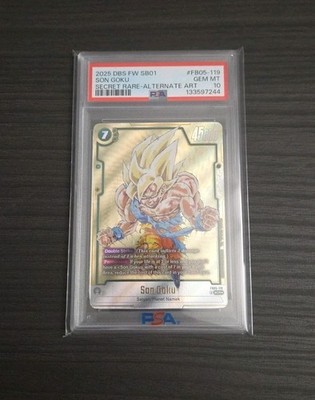 PSA 10 SON GOKU FB05-119 SCR Alt Art | SB01 Manga Booster Fusion