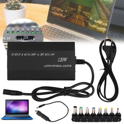 120W Laptop Ladegerät Ladekabel 12V-24V für ASUS Dell Acer Notebook Netzteil