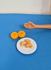 KITCHEN LITTLES Very Rare ORANGES SLICES FRUIT SNACK ACCESSORIES BARBIE FOOD HTF