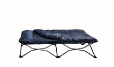 My Cot Deluxe Portable Toddler Bed, Includes Sleeping Bag, Navy