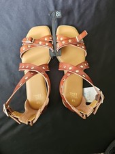 Time And Tru Studded Gladiator Sandals Flats Women's Size 8.5 NWT