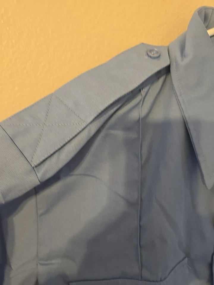 Liberty Uniform Shirt Men's Blue 732MPB 16.16.5 SS  - Image 3 of 4