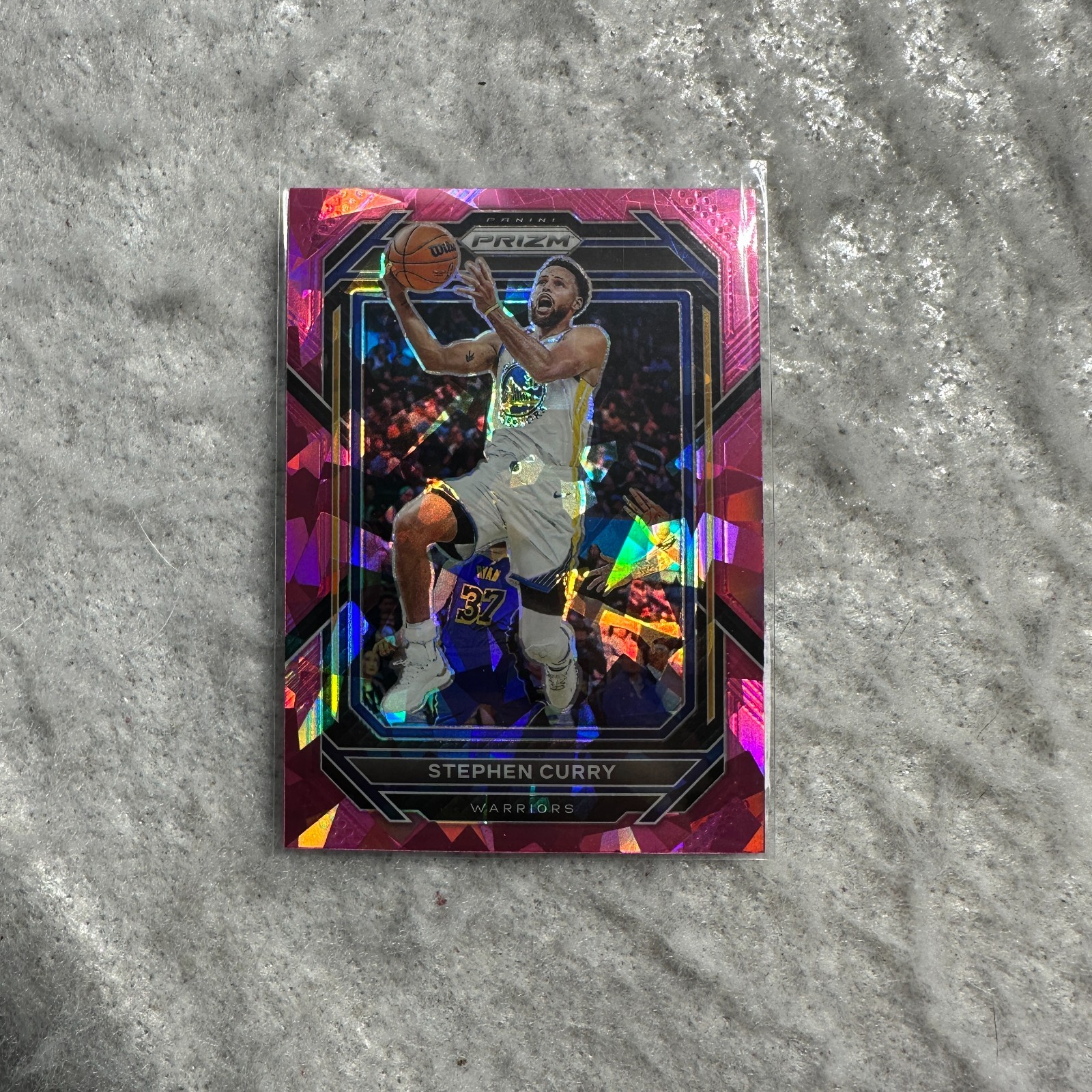 2022-23 Prizm Pink Ice Basketball Card Steph Curry #101 Golden State Warriors