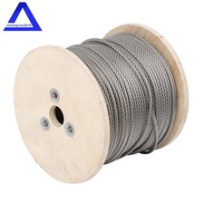 304 Stainless Steel Cable Wire Rope 3/16" 7 × 19 for DIY Decking Railing System