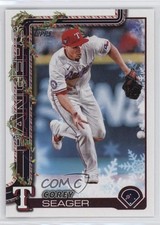 2025 Topps Holiday Holiday Variation Back SP Corey Seager #H125 19l7