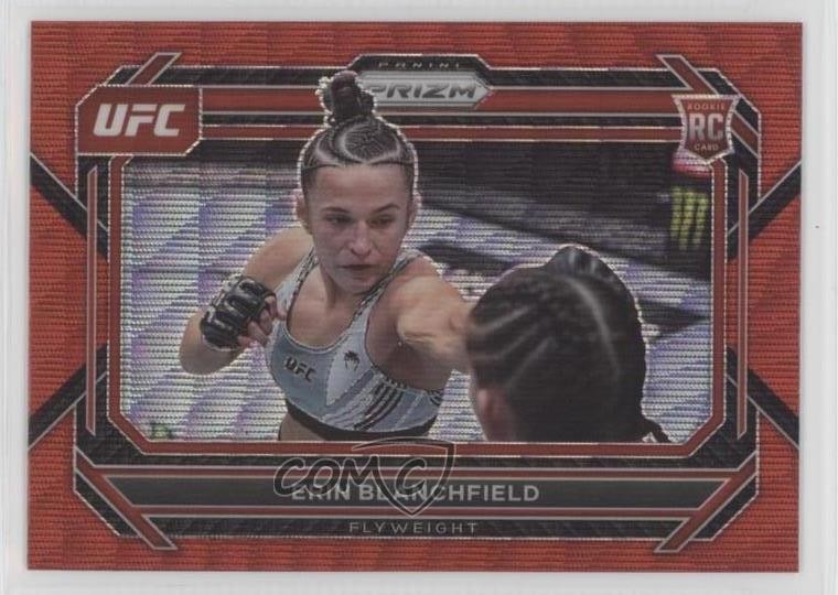 2023 Panini Prizm UFC Ruby Wave Prizm Erin Blanchfield #12 2g6