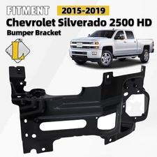 Front Bumper Bracket For 2015-2019 Chevrolet Silverado 2500 HD Black Left Side