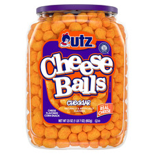 Utz Cheese Balls, 23 oz Barrel fast Free shipping