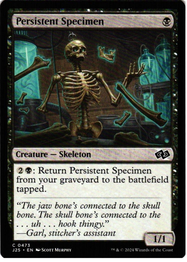 Persistent Specimen 473 Common Foundations Jumpstart Magic: The Gathering NM