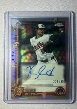 2025 Topps Chrome Update Series - Autographs Kade Strowd Refractor /499 (AU, RC)