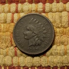 1867 INDIAN HEAD CENT, FINE DETAILS  ~  SEMI-KEY, A BIT DARK & POROUS