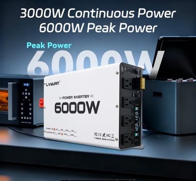 High-Performance 3000W Power Inverter (6000W Peak)