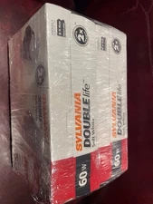 NEW Lot Of 8 - Sylvania 60W Soft White Double Life A19 Light Bulbs NEW