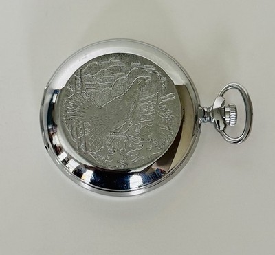 Soviet pocket watch Molnija mechanical Lightning 3602 made in Russia 1987-works