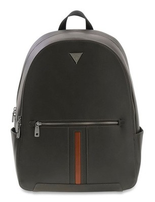 GUESS Torino Backpack Rucksack Rucksack Anthracite Grey dunkelgrau hellbraun Neu