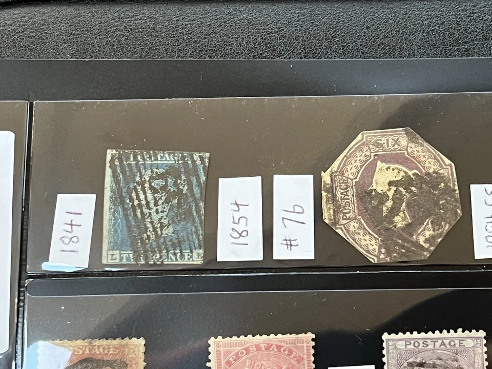 Gran Bretaña 1841-80 Fabulosa Colección RARA en Hoja de Stock 5B813 Foto 2 de 4